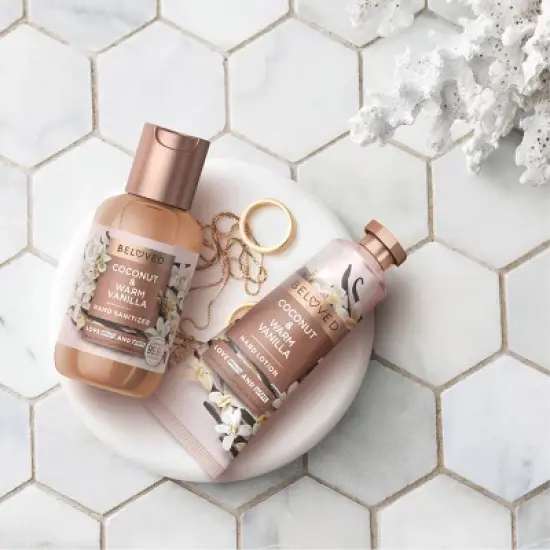 Beloved Coconut & Warm Vanilla Hand Lotion, Travel Size 1oz image {3}