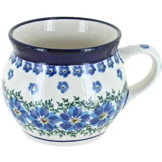 Blue Rose Polish Pottery 910 Zaklady Bell Shaped Mug image {7}