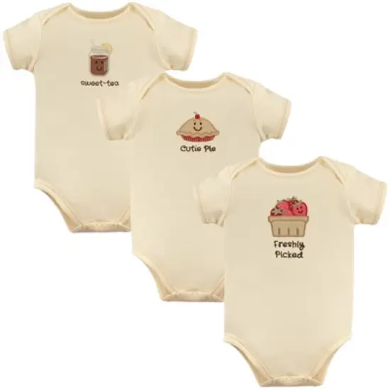 Touched by Nature Organic Cotton Bodysuits 3pk, Strawberries image {2}