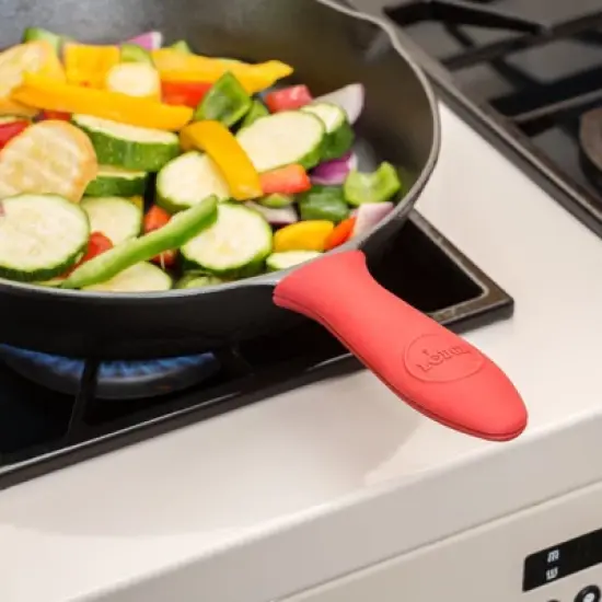 Silicone Hot Handle Holders - Red & Black (Pack of 2) image {1}