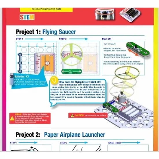 Snap Circuits Flight Deck Science Kits: Educational STEM Kit, 2nd to 4th Grade, Boosts Creativity & Motor Skills image {3}