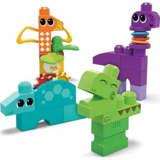 MEGA BLOKS Squeak 'n Chomp Dinos Sensory Building Toys (24 pc) image {5}