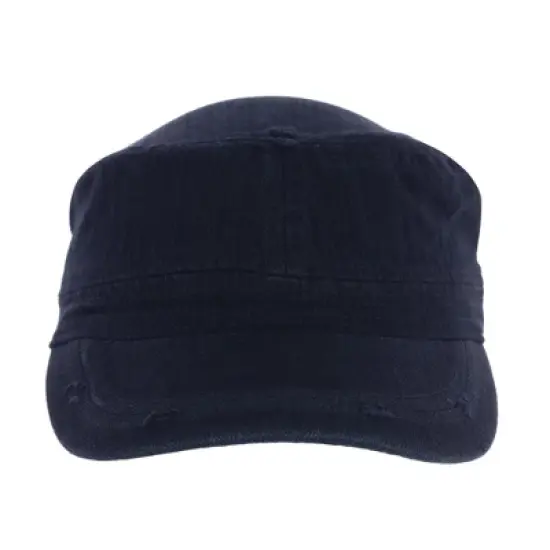 David & Young Women's Distressed Solid Color Cadet Hat image {1}