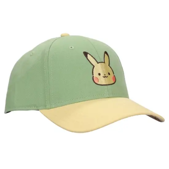 Pokemon Chibi Pikachu Women's Green Baseball Cap image {3}