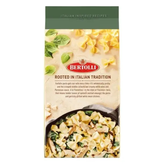 Bertolli Frozen Chicken Florentine & Farfalle - 22oz image {5}