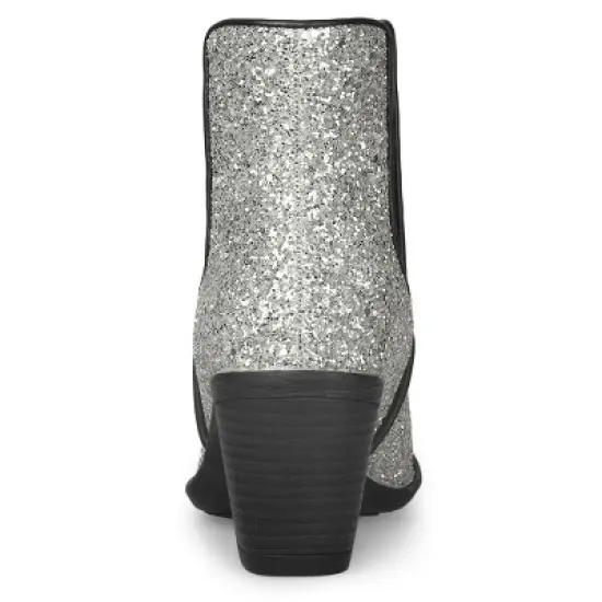 Allegra K Women's Chunky Heel Chelsea Ankle Boots image {3}