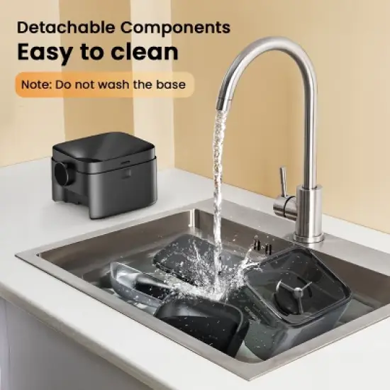 Oneisall PF05 Automatic Dog and Cat Feeder - 3L, 6-Meal Timer, Backup Power, for Large Kibble, Pet Dry Food Dispenser image {9}