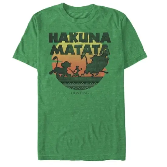 Men's Lion King Hakuna Matata Sunset Circle T-Shirt image {5}
