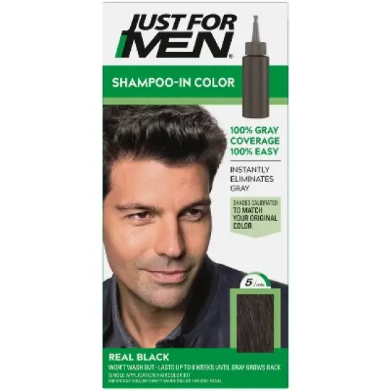 Just For Men Shampoo-In Color Gray Hair Coloring for Men image {16}
