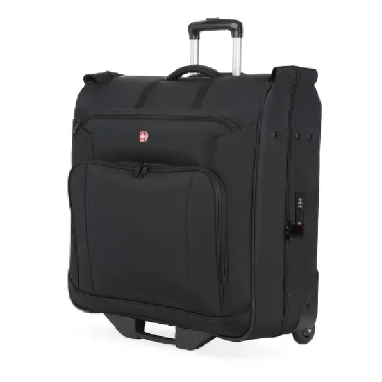 SWISSGEAR Zurich Garment Bag - Black: Softside Spinner Luggage image {14}