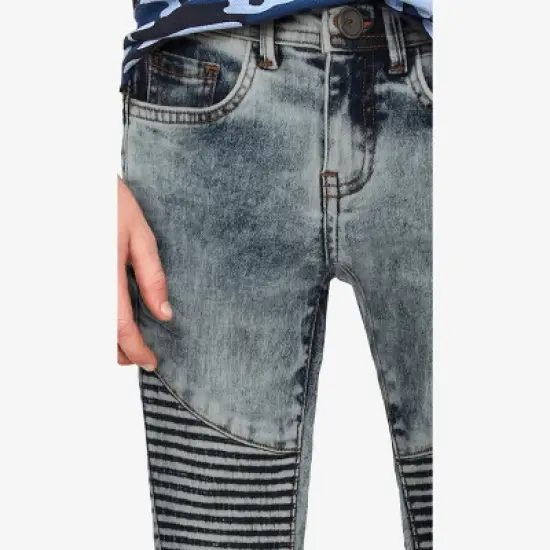 X RAY Boy's Stretch Moto Jeans image {2}