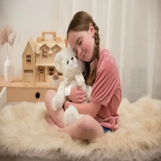 Bearington Aspen White Plush Stuffed Animal Teddy Bear, 15.5 inches image {4}