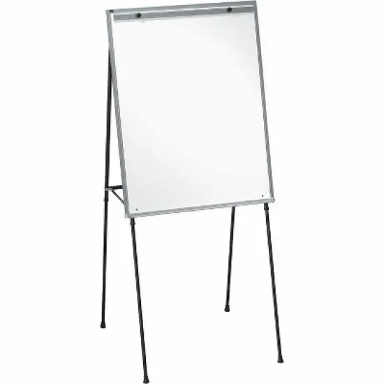 Lorell - Magnetic Dry-erase Board Easel - Black - 34 in. x 28 in. - 1 Each image {2}