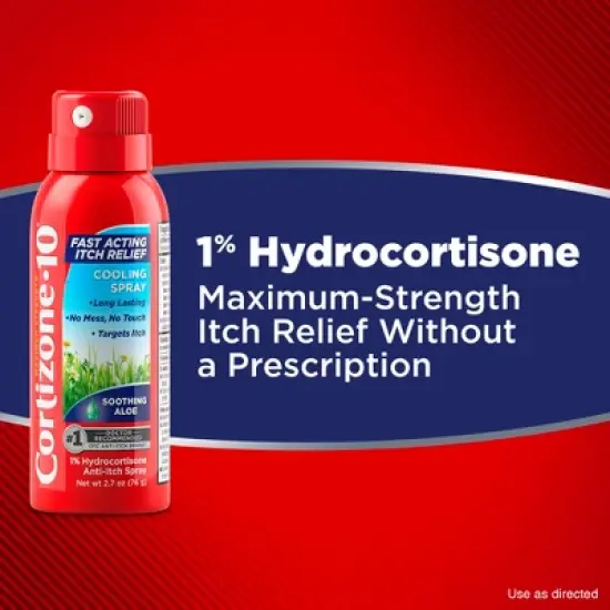 Cortizone-10 Fast Acting Cooling Anti-Itch Spray - Hydrocortisone - 2.7oz image {3}
