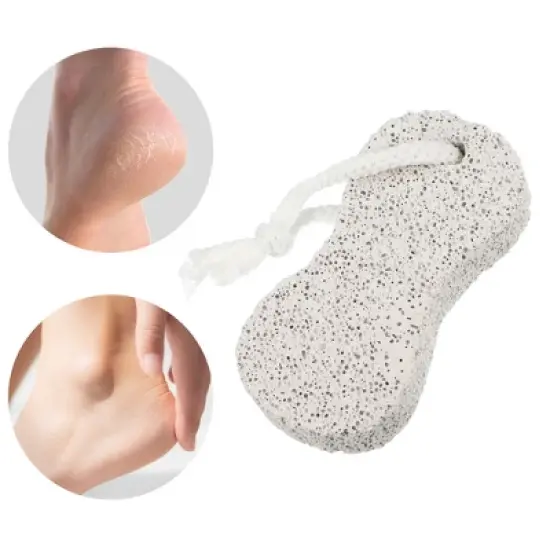 Unique Bargains Double-Sided Figure 8 Pumice Stone Foot File Gray 2 Pcs image {1}