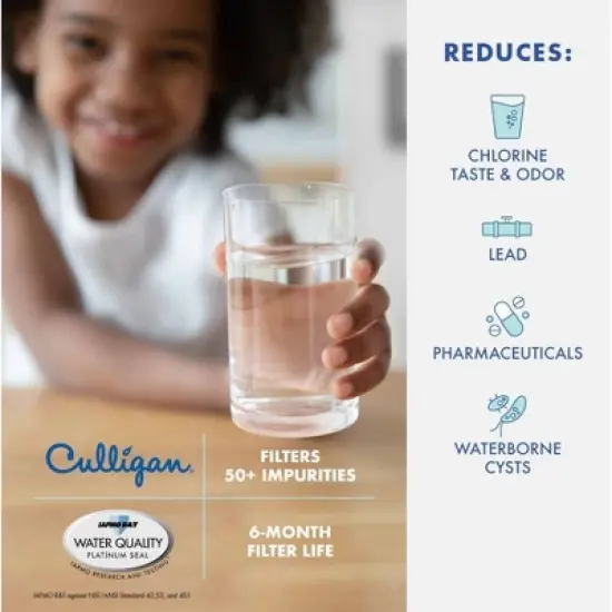 Culligan CUL1000 Replacement LG (LT1000P) Refrigerator Water Filter: Filters Pharmaceuticals, Lead, Chlorine, Microplastics image {5}