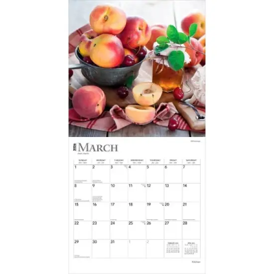 BrownTrout Kitchen 2026 12"x24" Hanging Square Wall Calendar Plastic-Free image {2}