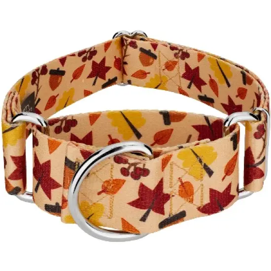 Country Brook Petz 1 1/2 Inch Fall Foliage Martingale Dog Collar image {5}