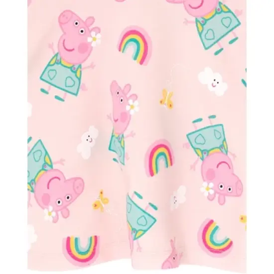 Peppa Pig Girls French Terry Skater Dress Toddler to Little Kid image {2}