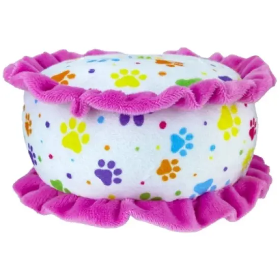 Multipet It's Paw-Ty Time Cake Dog Toy - 4.5" image {2}