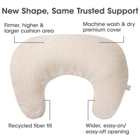 Boppy Luxe Nursing Pillow - Oat Boucle image {2}