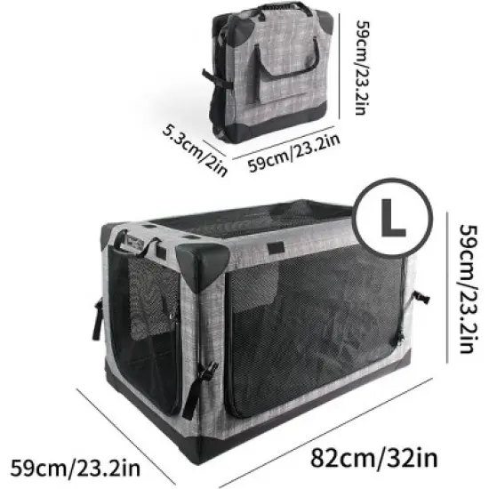 Allforpaws Foldable Pet Travel Crate image {7}