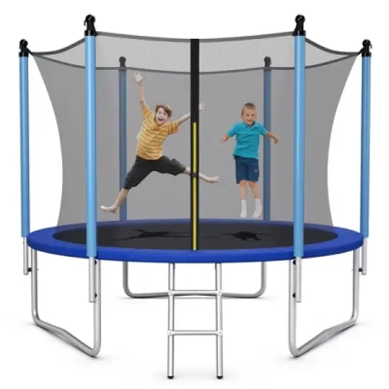 Costway 8/10/12/14/15/16FT Jumping Exercise Recreational Bounce Trampoline W/Safety Net image {11}