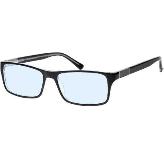 Big & Tall 08 Mens Rectangle Full Rim Designer Reading Glasses image {1}