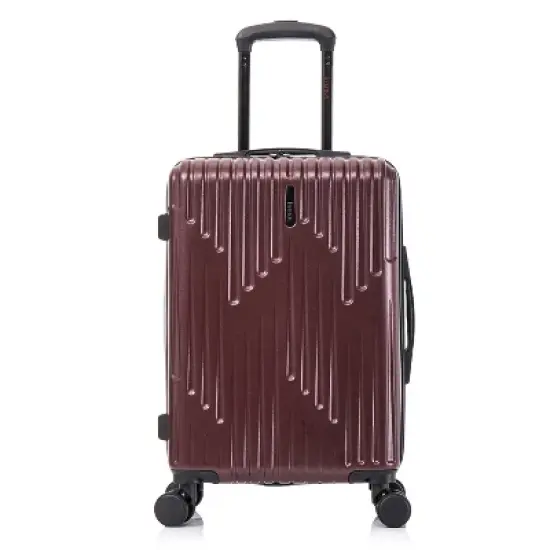 InUSA Drip Lightweight Hardside Carry On Spinner Suitcase - Wine image {16}