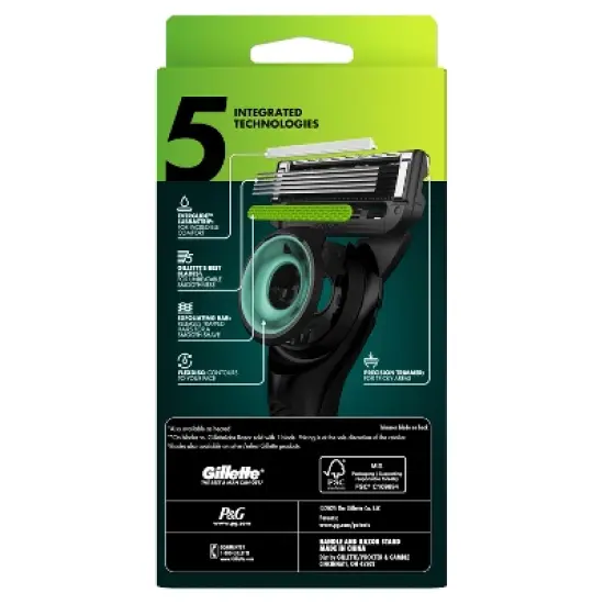 Gillette Labs Men's Special NFL Eagles Edition Shaving Razor with 4 Refills and Magnetic Stand image {10}