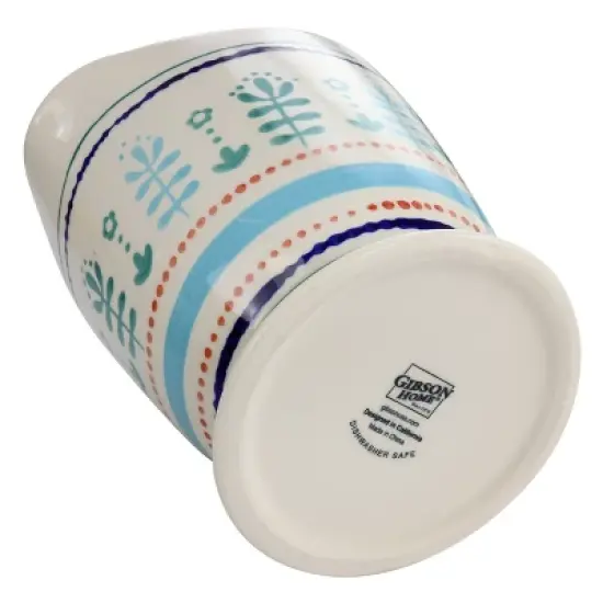 Gibson Home Village Vines 1 Quart Stoneware Measuring Cup in Multi image {6}