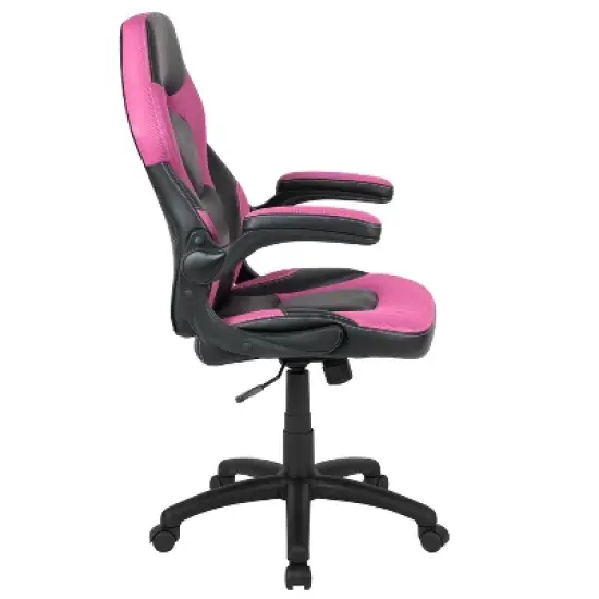 Emma and Oliver Gaming Racing PC Chair with Flip-up Arms image {11}