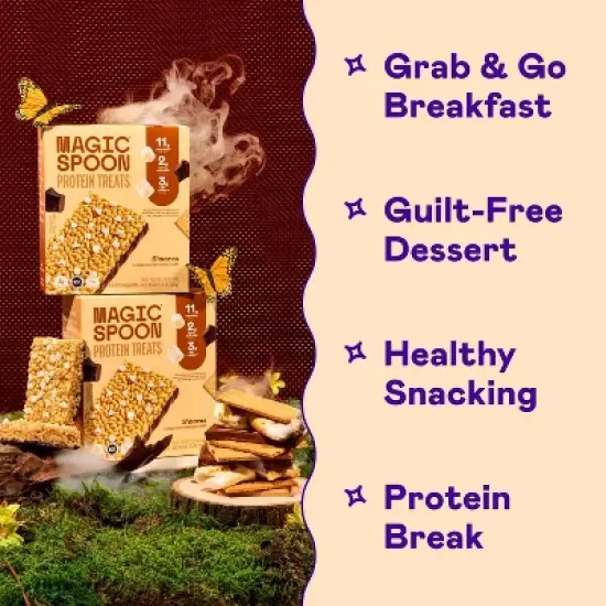 MAGIC SPOON S'Mores Protein Bar Treat - 12g Protein - 5.6oz/4ct image {4}