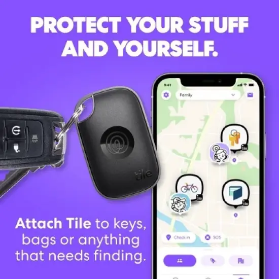 Life360 Tile Pro: Bluetooth Tracker for Apple iOS & Android Devices image {1}