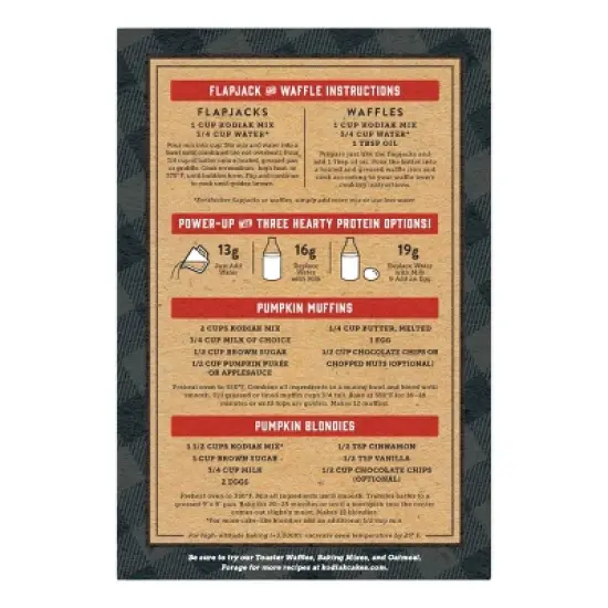 Kodiak Cakes Protein-Packed Pumpkin Flapjack & Waffle Mix - 18oz image {2}