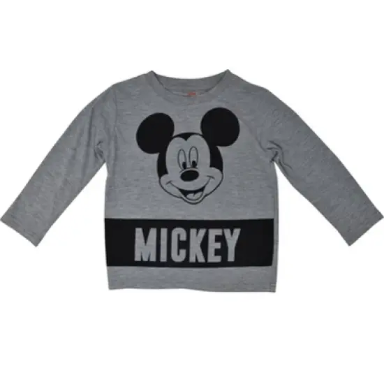 Disney Mickey Mouse 3 Pack Long Sleeve T-Shirts Infant to Big Kid image {6}