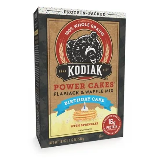 Kodiak Protein-Packed Flapjack & Waffle Mix Birthday Cake - 18oz image {2}