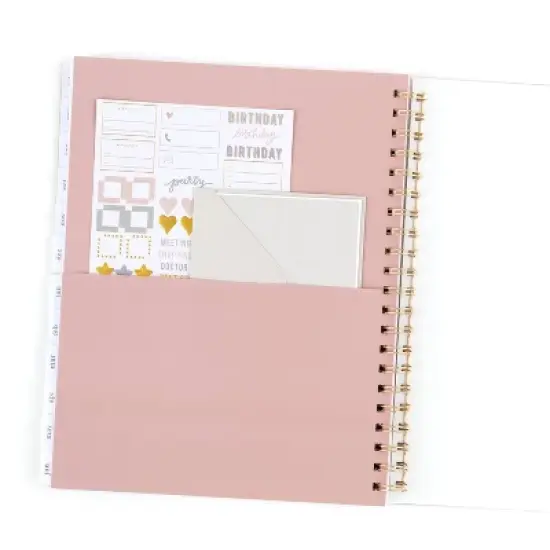 2022-23 Academic Planner Weekly/Monthly Frosted 11"x8.5" Pink Stars - Sugar Paper Essentials image {4}