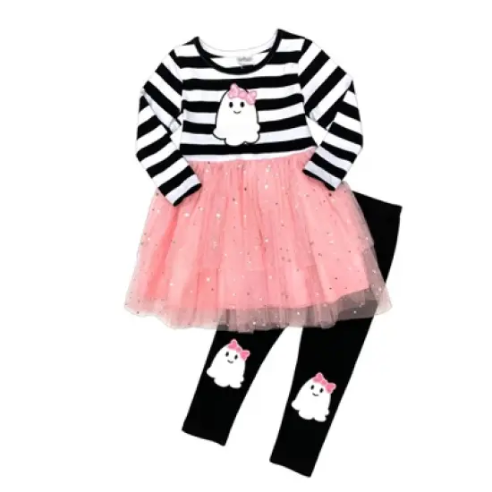 Girls Girly Ghouls Tutu Tunic & Legging Set - Mia Belle Girls image {2}