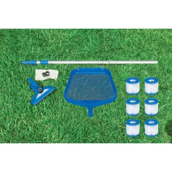 Intex Cleaning Maintenance Swimming Pool Kit with Vacuum, Pole, and Filters image {6}
