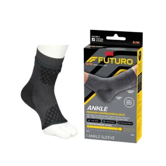 FUTURO Premium Compression Ankle Sleeve image {1}