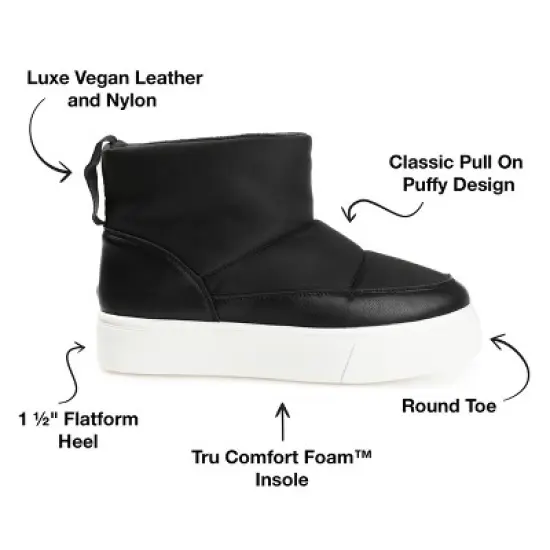 Journee Collection Womens Sethie Round Toe Pull On Winter Boots image {7}