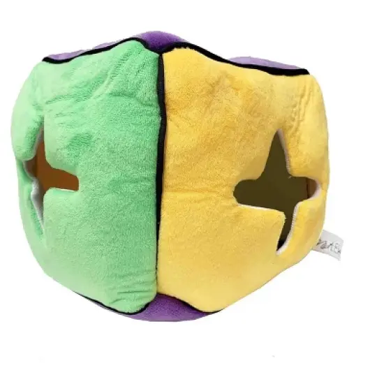 Midlee Plush Find a Bone Cube Dog Toy image {2}