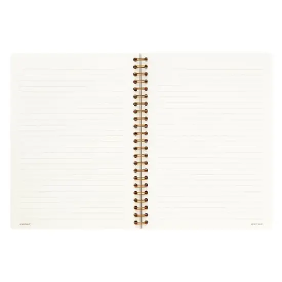 greenroom 6"x8" Spiral Notebook: Metallic Pattern Daisy Checkerboard image {2}