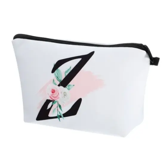 Unique Bargains Large Capacity Zipper Personalized Small Makeup Bag White image {26}