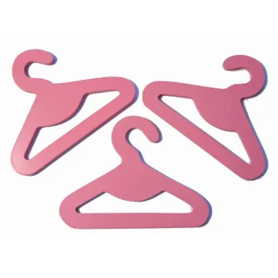 Badger Basket Doll Armoire w/ Hangers - White/Pink image {5}