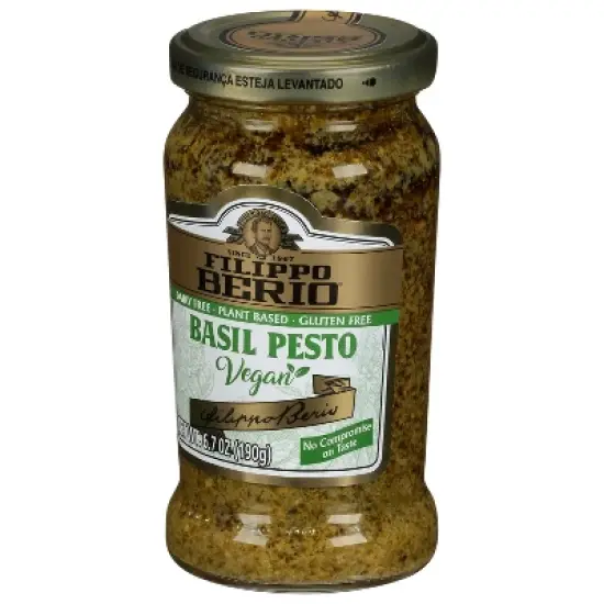 Filippo Berio Vegan Basil Pesto - Case of 6 - 6.7 oz image {5}
