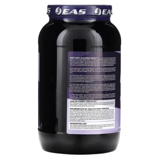 EAS 100% Platinum Whey, Chocolate Ice Cream , 2 lb (907 g) image {2}