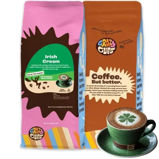 Decaf Irish Cream Flavored Ground Coffee image {5}