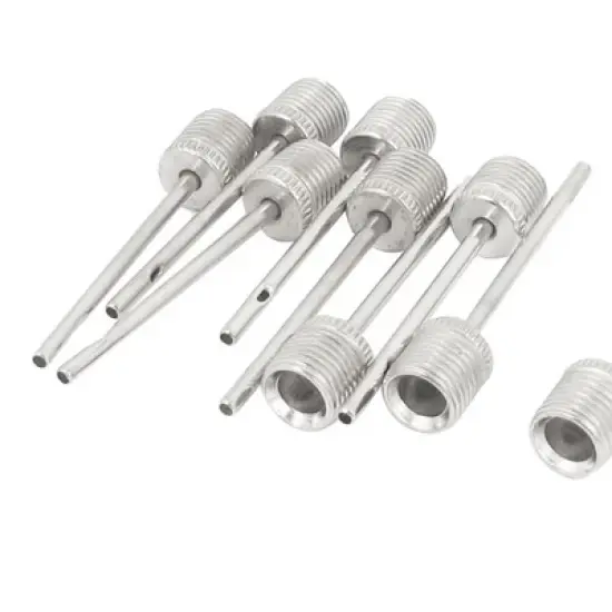 Unique Bargains Sports Football Basketball Air Pump Inflation Needle 10 Pcs image {5}